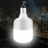 Portable Tent Lamp Outdoor Bulb USB Rechargeable LED Emergency Lights Battery Lantern BBQ Camping Light for Patio Porch Garden