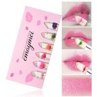 Moisturizer Lip Gloss Transparent Jelly Flower Lipstick Temperature Color Change Waterproof Makeup Lip Balm Cosmetic Makeup Tool