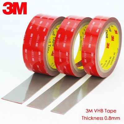 3M Heavy Duty For Car VHB Strong Sticky Double Sided Tape Adhesive Anti-Temperature Waterproof Thickness 0.8mm Office Decor Home Adhesives  Tape