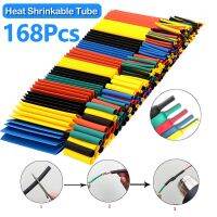 168Pcs/Pack Thermoresistant Tube Heat Shrink Wrapping Kit Shrin Tubing Assorted Size Wire Cable Insulation Sleeving Cable Sleeve