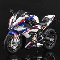 S1000RR จากอัลลอยหล่อจากโมเดลจำลองสูงรถมอเตอร์ไซค์ของเล่นของเล่นสำหรับเด็กแข่งรถจักรยานยนต์โลหะของสะสมสำหรับเด็กผู้ชาย