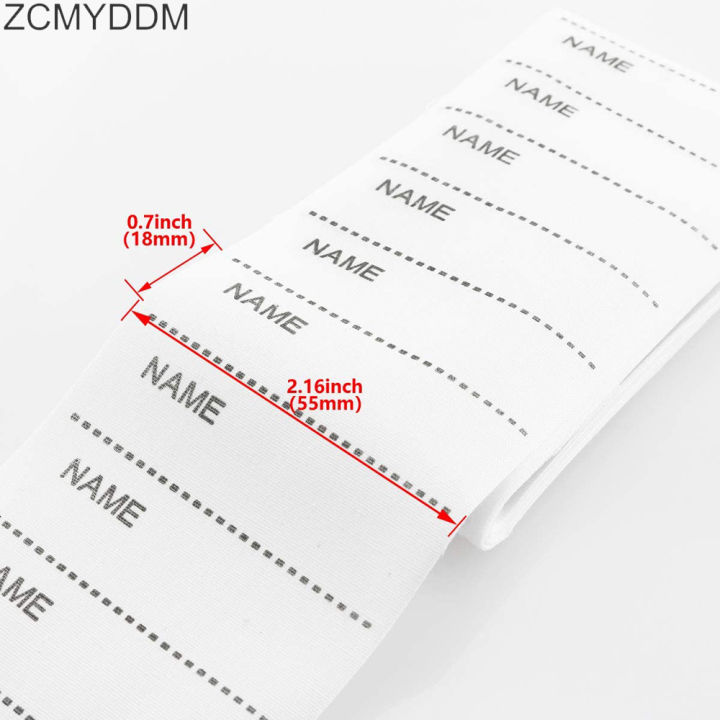 zcmyddm-200ชิ้นเหล็กบนป้ายชื่อเสื้อผ้าผ้าด้วยปากกามาร์กเกอร์สำหรับป้ายเสื้อผ้าอุปกรณ์เย็บผ้า-diy