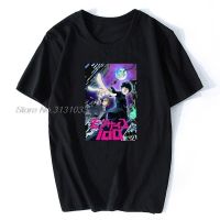 Mob Psycho 100 T Shirt Red T-shirt Mod Psycho 100 Men Fashion Short Sleeve Cotton Anime Tees Harajuku Streetwear