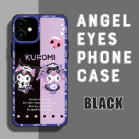 เคสโทรศัพท์มือถือเคสสำหรับ11 12 13 6 6S 7 8 X XR XS iPhone SE 2022 SE 2020 Kuromi ยางเคสนิ่มใส่โทรศัพท์สองตัวเคสโทรศัพท์มือถือใหม่คลุมทั้งหมดกล้องเคสกันกระแทกดีไซน์