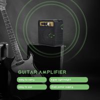 Mini Guitar Amplifier Amp Speaker 5W with 6.35mm Input 1/4 Inch Headphone Output Supports Volume Tone Adjustment