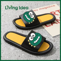 Living Idea : รองเท้าแตะ ลายจระเข้น้อย รองเท้าแตะสุดคิวท์ รองเท้าแตะแบบสวม วัสดุยาง Size 36 - 45 พร้อมส่ง