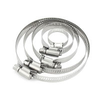 5pcs 304 Stainless Steel Hose Clamp Adjustable 6-12-27-63mm Hose Clip Set for Water Plumbing Joinery Clamps Welding Tools