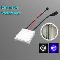 DC12V 3A Waterproof Light Mirror Touch Switch on/Off Touch Switch for Mirror Lamp Lighting Accessories Bathroom Mirror Switch Push Button