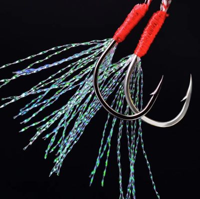 1-2วัน(ส่งไวมากแม่) PROBEROS JIG 5/Pac เบ็ดคู่ / เบ็ดเดี่ยว แพ็คละ5ชุด เบอร์ #9,#11,#13,#15【Super Thailand 】