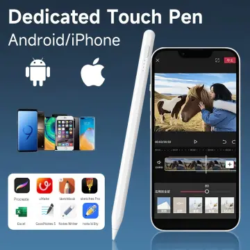 SonarPen - Pressure Sensitive Smart Stylus Pen with Palm Rejection and  Shortcut Button. Battery-Less. Compatible with Apple