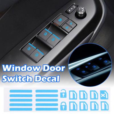 Car Stickers Window Button Luminous Sticker Door Switches Accessories Interior Decals Switch Night Lifter Auto Fluorescent P7N5