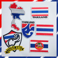 [expro] ป้ายติดเสื้อธงไทย Thailand flag ตัวรีดติดเสื้อ iron patches อาร์มติดเสื้อ ติดรองเท้า ติดกระเป๋า SET logo football team Thailand