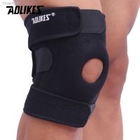 ☏✟ AOLIKES 1PCS Adjustable Elastic Knee Support Brace Kneepad Patella Knee Pads Hole Sports Kneepad Safety Guard Strap For Running