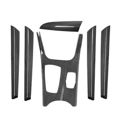 Carbon Fiber Gear Shift Knob Panel Cover Trim Door Panel Set Cover Trim For-BMW X3 X4 F26 2011-2016