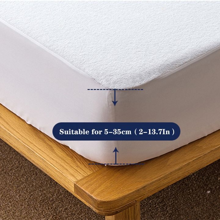 hoiime-180x200cm-waterproof-bed-sheet-cotton-mattress-for-bed-terry-sheet-matress-cover-protector-elastic-comforters-bedspread