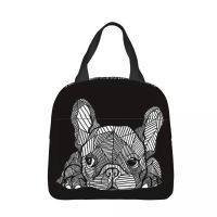 ۩ Puppy Lunch Bag box French Bulldog Frenchie Dog Children Aluminum Bag Foil Portable Lunchbox