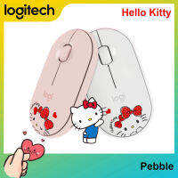 [Readyเพื่อส่ง] Logitech Pebble Bluetoothไร้สายเงียบเมาส์1000DPIเม้าส์Universal Miniเมาส์สำหรับเครื่องพีซีคอมพิวเตอร์แล็ปท็อป