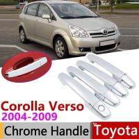 ¤♗ for Toyota Corolla Verso AR10 2004 2009 Chrome Door Handle Cover Car Accessories Stickers Trim Set