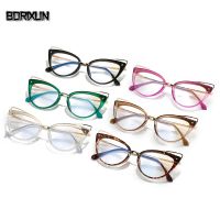 {Paopao glasses} New Cat Eye Fashion Women Anti Blue Light Optical Prescription Glasses Frames Computer Eyegladies Vision Care Eyewear