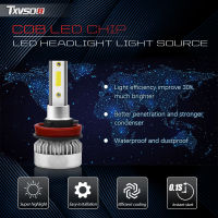 H8 H9 H11 Led Cars Lights 6000K White Auto Fog Lamps 55W Headlight 12V Headlamps 20000LM Super Bright Bulbs Sets Low High Beams