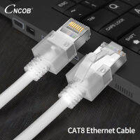 สายเคเบิลเครือข่าย Fine Wire Cat8 Gigabit 8-Core Oxygen-Free Copper Home Computer Router สายเคเบิลเครือข่าย1, 2, 3และ5เมตร