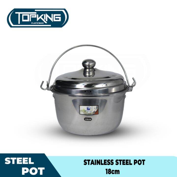 Topking Stainless Steel Cookware Pot With Swing Handle Lazada PH