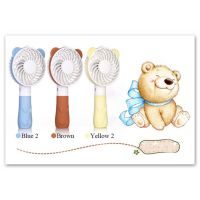 ขายถูก USB Fan 4 Color Bear Cute Mini Small Hand Held Desk Fan Rotatable Mute Fans Outdoor Camping Hiking Tools.(มี 4 สี) (ลด++) โต๊ะ โต๊ะ ทำงาน โต๊ะ กิน ข้าว โต๊ะ พับ