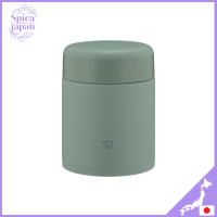 ZOJIRUSHI โถใส่สบู่สแตนเลสหุ้มฉนวนไร้รอยต่อมิลลิลิตรเคลือบโถอาหารกลางวัน SW-KA40-GM สีเขียว