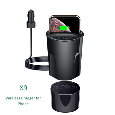Wireless Car Charger Cup for iPhone 1312 Pro11XXSXR8 Plus 15W Fast Car Wireless Chargers Cup for Airpod Proiwatch 6 5