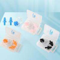 1 Set Swimming Earplugs Practical Silicone Surf Ear Plug No Deformation Wear-Resistant Protective Gear Nose Clip For Surfing