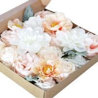 Artificial Rose Flowers Combo Box for Wedding Bouquets Bridal Shower Centerpieces Party Arrangements Home Decorations