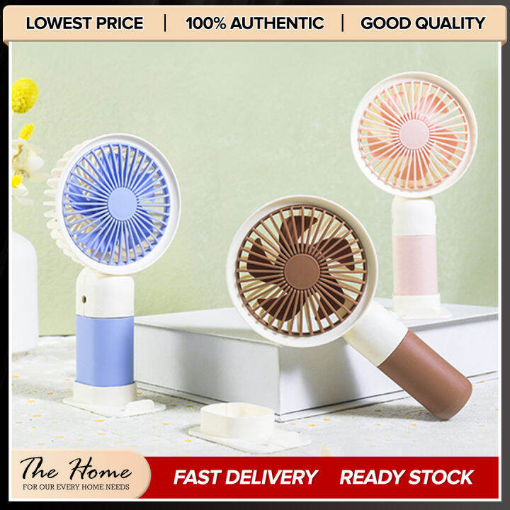 The Home Mini Portable Fan Rechargeable and Handheld with Phone Stand ...