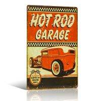 Vintage Metal Tin sign Hot rod garage Car License Plate Pub Restaurant Coffee Cafe Hotel Decor for Public Craft Wall Signs（Only one size: 20cmX30cm）(Contact seller, free custom pattern)