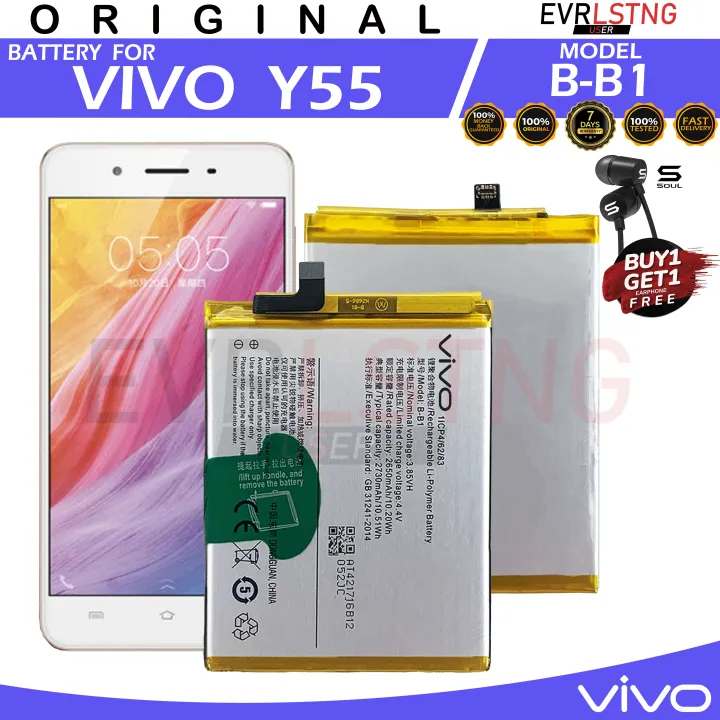 VIVO Y55 | Y55A Battery Model B-B1 Li-polymer 100%ORIGINAL EQUIPMENT ...