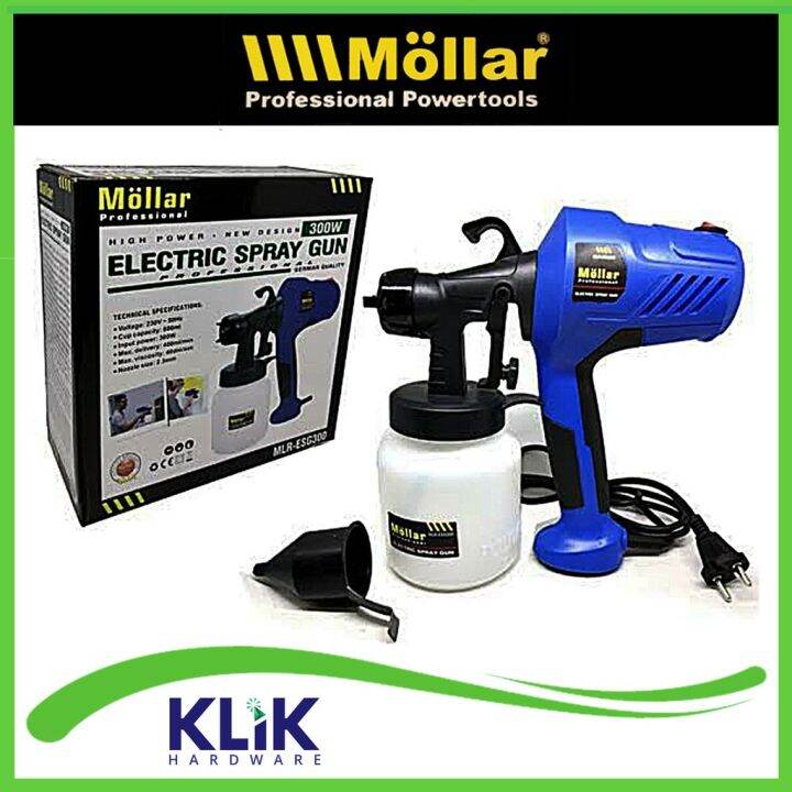 Mollar Spray Gun Elektrik ESG300 ESG303 Alat Cat Semprot Listrik Paint Gun Electric ESG 300