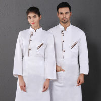 Long Sleeve White Men Chef Uniform Ho Kitchen Chef Works Clothing Western Restaurant Chef Jacket for Fast Food Cooking Top 89