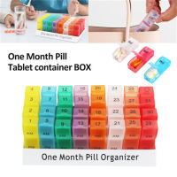 31 Day Pill Box 31 Dispenser Storage Organiser Box Pill Use One Month Month Pill Organiser Day Plastic Pill Box