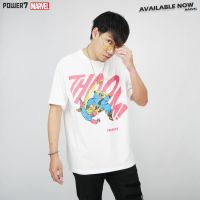 Power7Shop เสื้อยืดการ์ตูน มาร์เวล THANOS ลิขสิทธ์แท้ MARVEL COMICS  T-SHIRTS (MVX-043)S-5XL