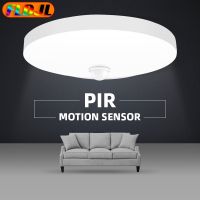 [HOT QQZIWWUJJWG 104] หลอดไฟ LED พร้อม Motion Sensor ไฟเพดาน PIR Night Light Sensor โคมไฟติดผนัง110V 220V 8/16/20/24/32W สำหรับ Home บันไดห้องโถง