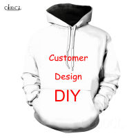 DIY Personalized Design Hoodies MenWomen 3D Printed Own PictureStarSingerAnimeCartoonAnimal Harajuku Style DIY Hoodie Tops