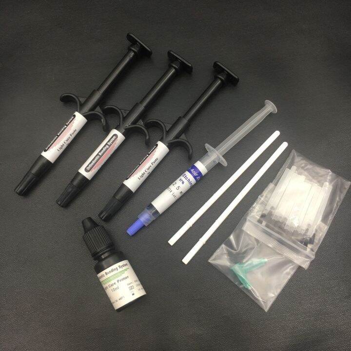 Dental Orthodontic Luting Cement Bonding System Metal Bracket Cure