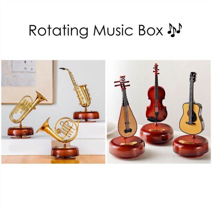 (พร้อมส่ง) กล่องดนตรีไขลาน Rotating music box เครื่องดนตรีสไตล์ยุโรป