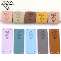 【LZ】♚▥  20 pces feitos à mão com etiquetas de amor etiquetas para chapéus feitos à mão etiqueta de costura de couro etiquetas de roupas decorativas presentes sacos 2x5cm