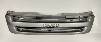 ⭐️ หน้ากระจัง อีซูซุ ดีแม็กซ์ ปี 2003 สีเทา+คิ้วชุบ หน้ากาก ตรงรุ่นรถ กระจังหน้า GRILLE FOR ISUZU D-MAX 2003 2WD