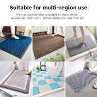 【cw】60*40cm Bathroom Mat Coral Fleece Bathroom Car Washable Water Absorption Non-slip Memory Foam Absorbent Rug Toilet Floor Mat 【hot】