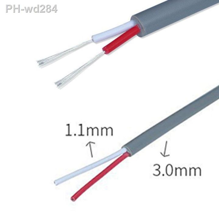 awg-2464-od3-0mm-grey-2-core-copper-clad-steel-copper-wire-3-0mm-od-2464-sheath-cable-factory-high-quality