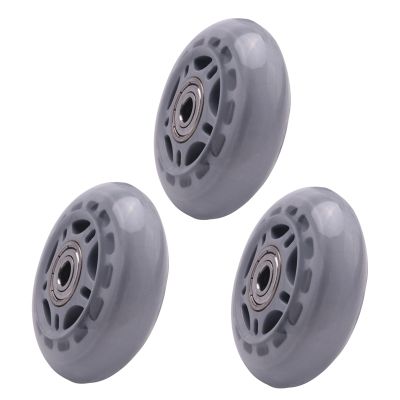 3X Skating Shoes 608ZZ Bearing Inline Skate Wheel Clear Gray