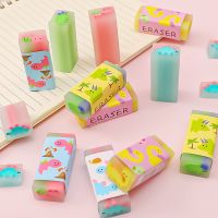 3 pcs/lot kawaii cartoon dinosaur Eraser Rubber 4B Eraser Primary Student Prizes Promotional Gift Stationery