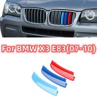 สำหรับ BMW X3 Series E83 2007-2010รถ3D M จัดแต่งทรงผมกระจังหน้าตัดกันชนปกแถบสติกเกอร์อุปกรณ์ภายนอกตกแต่ง