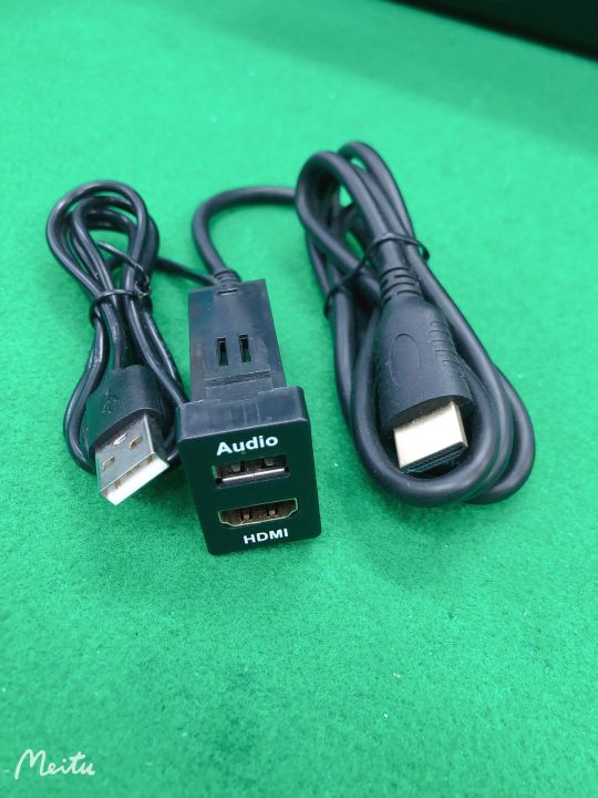 ชุดสายต่อสัญญาณhdmi-usbต่อเครื่องเสียงรถยนตร์toyota